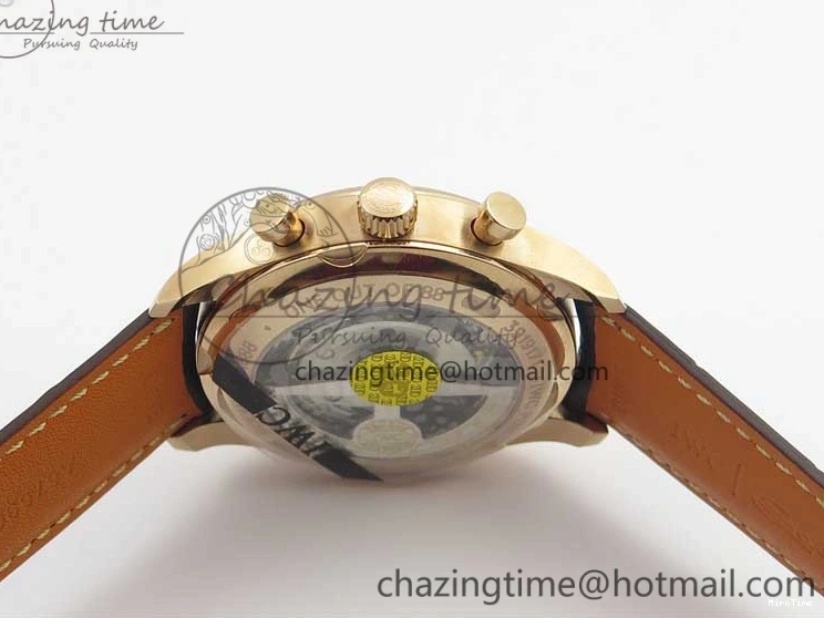 MIROTIME 0417 Portugieser Chrono  42 IW390406 RG ZF 1:1 Best Edition Blue Dial on Brown Leather Strap A Durable 7129